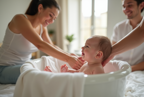 Premier bain bébé : pourquoi ne pas retarder ?
